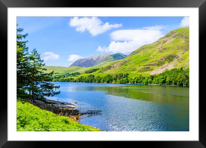 Buttermere and Buttermere Fell Framed Mounted Print by Graham Prentice