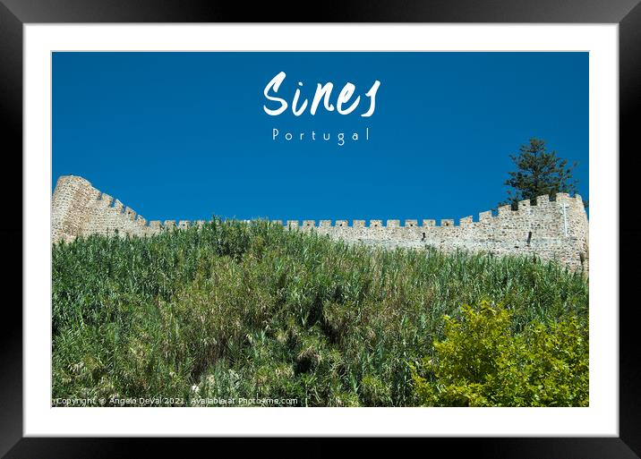 Sines Castle Wall - Portugal Framed Mounted Print by Angelo DeVal