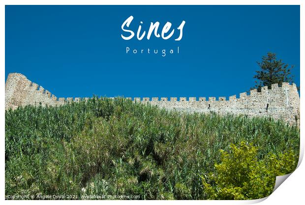 Sines Castle Wall - Portugal Print by Angelo DeVal