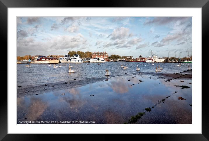 Oulton Broad Framed Mounted Print by Ian Merton