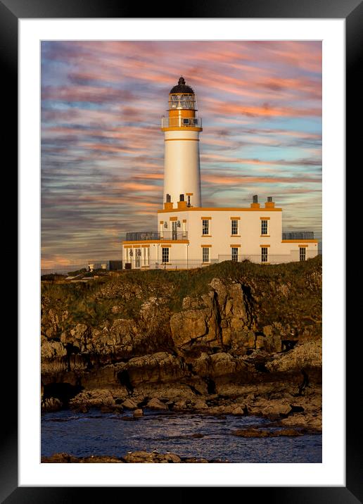 Turnberry Lighthouse  Framed Mounted Print by Derek Beattie
