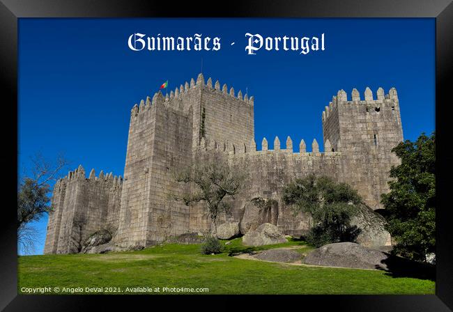 Guimaraes Castle Postcard Framed Print by Angelo DeVal