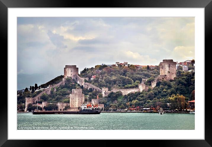 Rumelian Castle by the Bosporus Framed Mounted Print by Ian Lewis