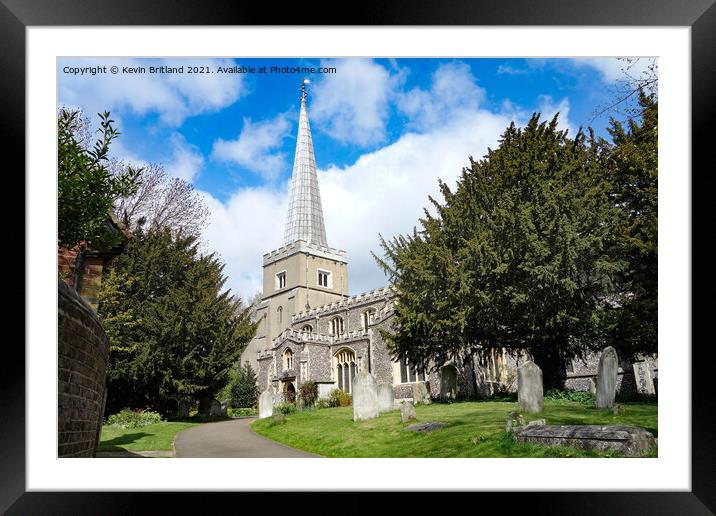 St Marys church harrow on the hill Framed Mounted Print by Kevin Britland