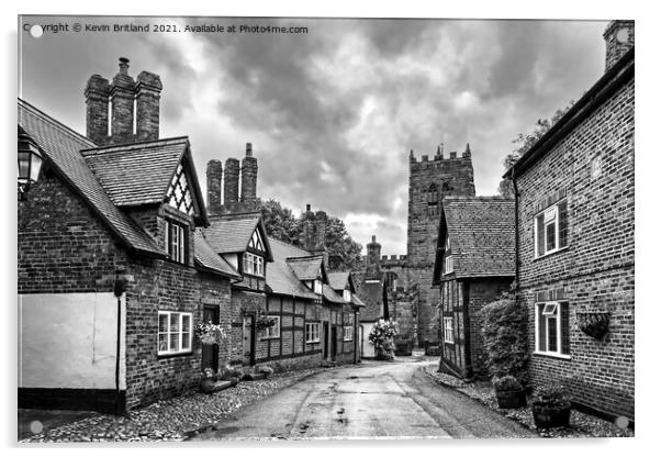 Great budworth village Acrylic by Kevin Britland