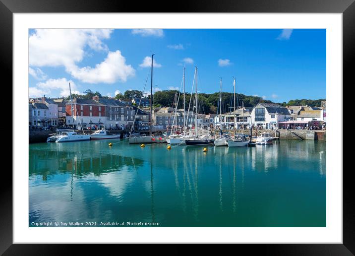 Padstow Harbour, Cornwall, England, UK Framed Mounted Print by Joy Walker