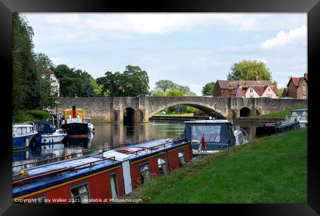 Ancient bridge in Abingdon, Oxfordshire, England, UK Framed Print by Joy Walker