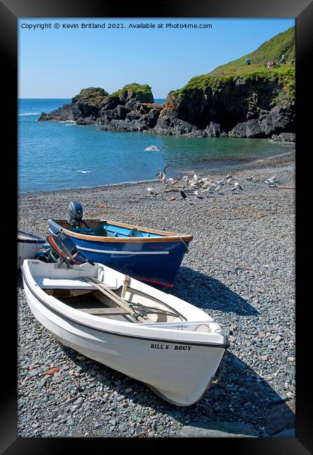 cadgwith cove cornwall Framed Print by Kevin Britland