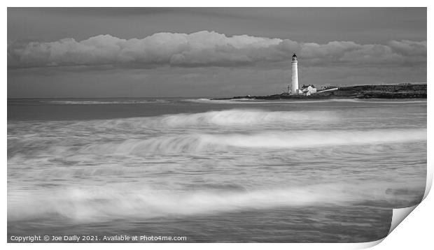 Scurdie Ness Lighthouse Montrose Print by Joe Dailly