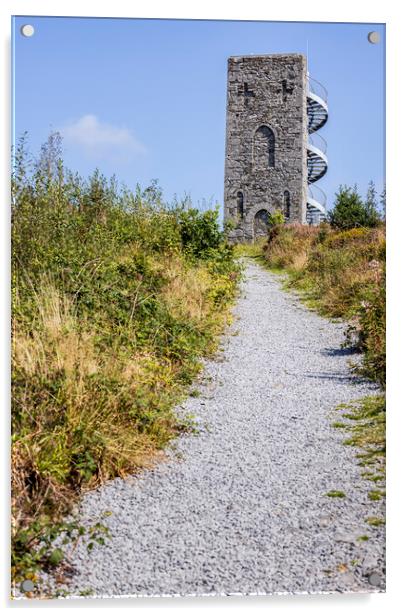 Wellington Tower Grange Crag Tipperary Ireland Acrylic by Phil Crean