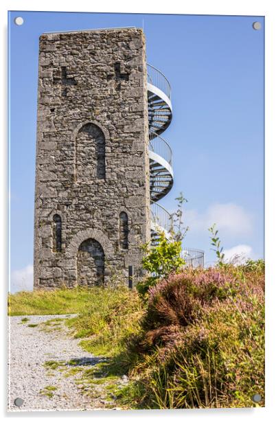 Wellington Tower Grange Crag Tipperary Ireland Acrylic by Phil Crean