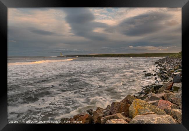 Scurdie Ness Lighthouse Montrose Framed Print by Joe Dailly