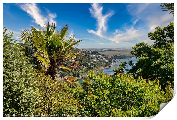 Serene Beauty of Salcombe Estuary Print by Roger Mechan