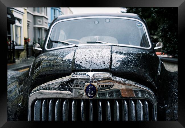 Sunbeam Talbot 90 with raindrops Framed Print by Phil Crean