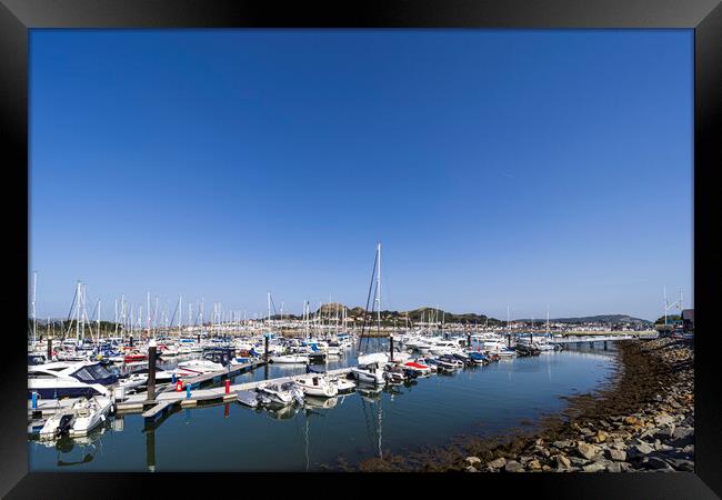 Conwy Marina Wales Framed Print by Phil Crean