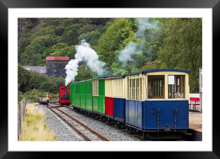 Llanberis steam train Wales Framed Mounted Print by Phil Crean