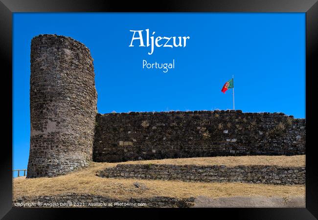 Aljezur Castle Postcard - Portugal Framed Print by Angelo DeVal