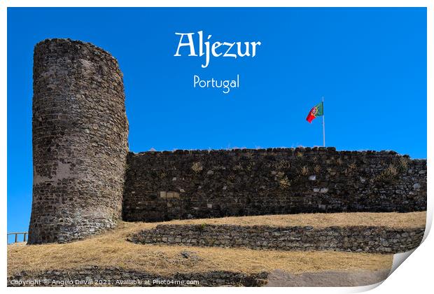 Aljezur Castle Postcard - Portugal Print by Angelo DeVal