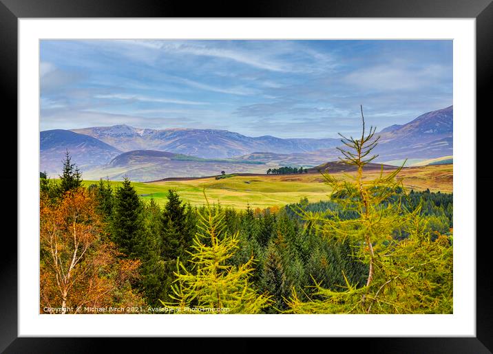 Majestic Grampian Mountains Framed Mounted Print by Michael Birch