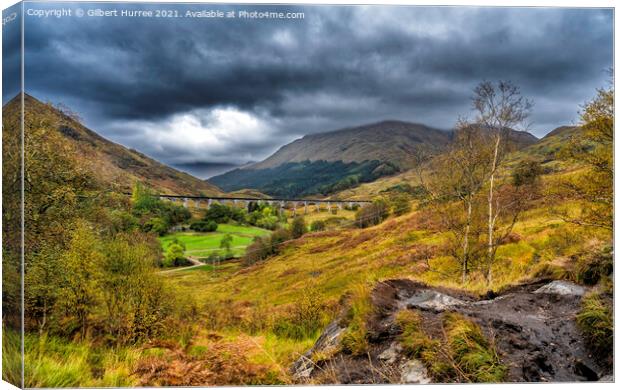 Scotland's Iconic Glenfinnan Viaduct Unveiled Canvas Print by Gilbert Hurree
