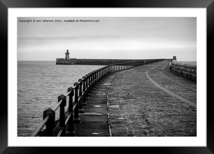 The Lighthouse Framed Mounted Print by Kev Alderson