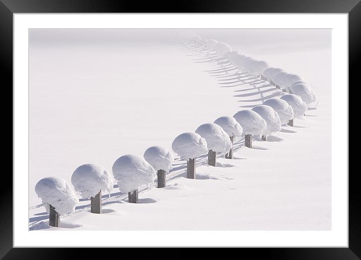 Snow chain Framed Mounted Print by Thomas Schaeffer