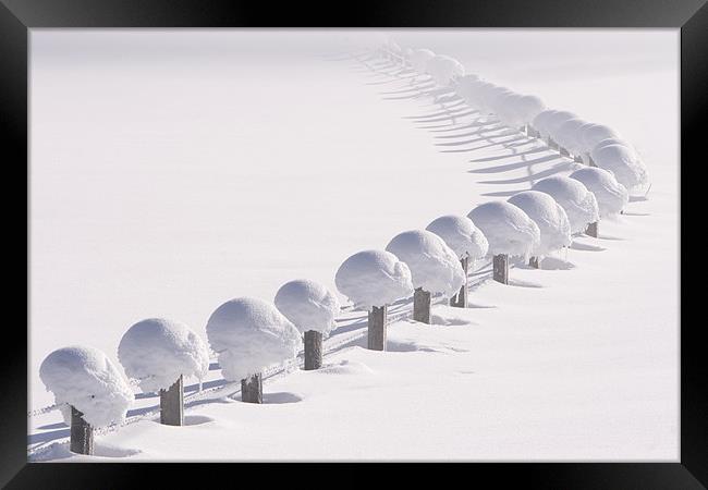 Snow chain Framed Print by Thomas Schaeffer