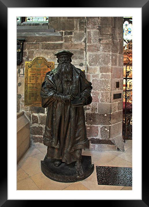 John Knox Statue Framed Mounted Print by Tom Gomez