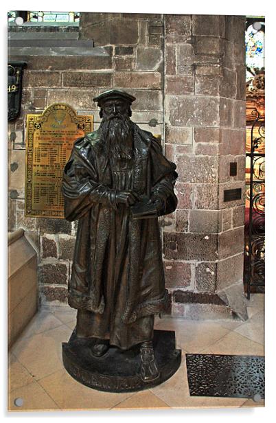 John Knox Statue Acrylic by Tom Gomez
