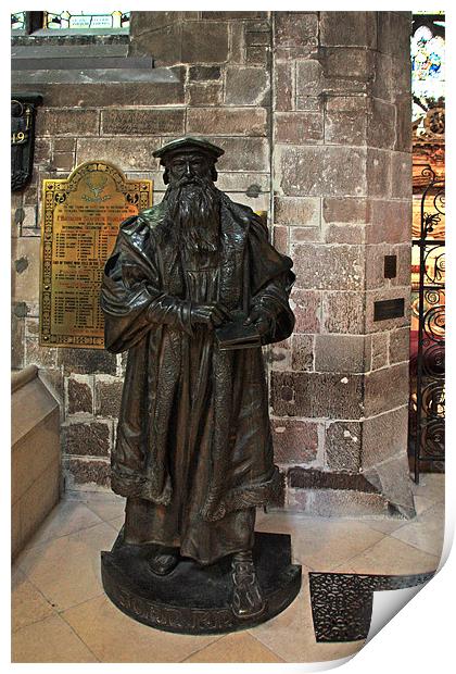 John Knox Statue Print by Tom Gomez