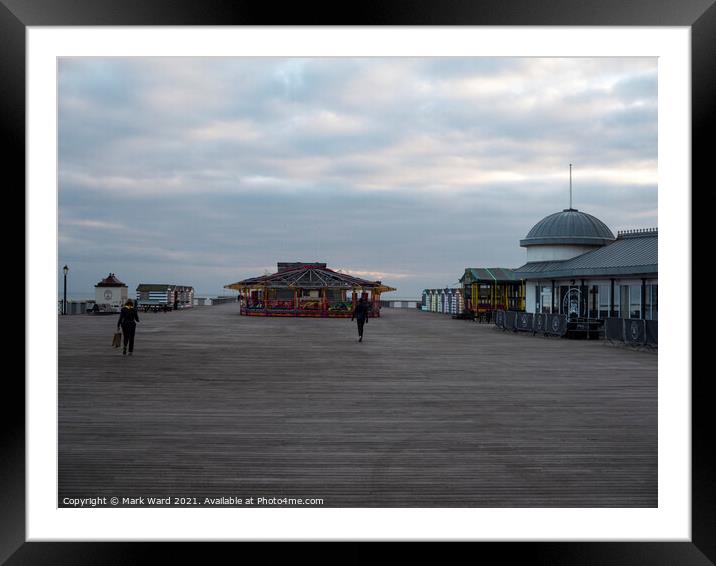 A Crowded Hastings Pier. Framed Mounted Print by Mark Ward