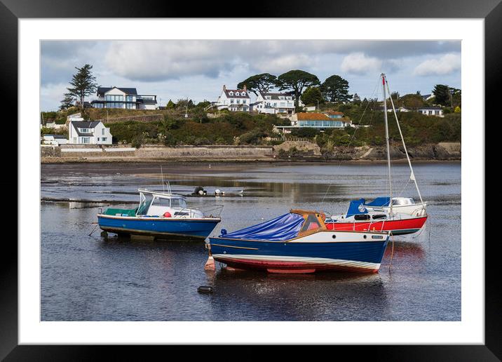 Trio of boats at Abersoch Framed Mounted Print by Jason Wells