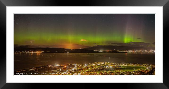 Aurora over the Clyde Framed Mounted Print by GBR Photos