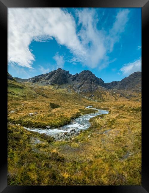 Blaven in the Black Cuillin mountains of Skye Framed Print by Photimageon UK