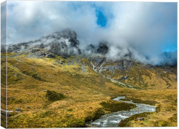 Misty Blaven in the Black Cuillin mountains of Skye Canvas Print by Photimageon UK
