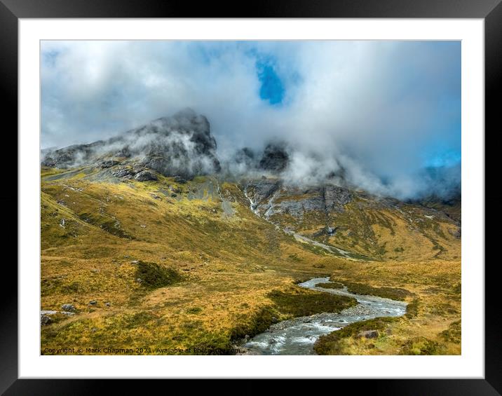 Misty Blaven in the Black Cuillin mountains of Skye Framed Mounted Print by Photimageon UK