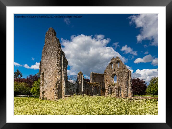 Boxgrove Priory Framed Mounted Print by Stuart C Clarke