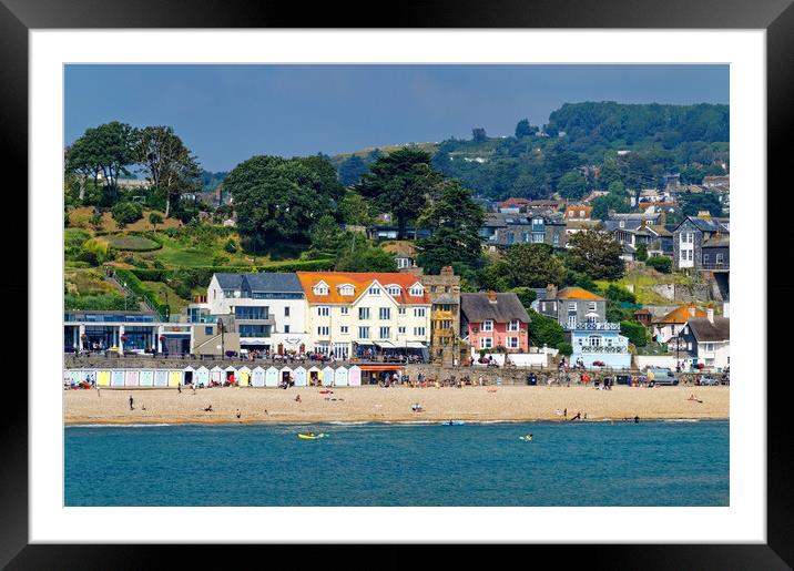 Lyme Regis Seafront Framed Mounted Print by Darren Galpin