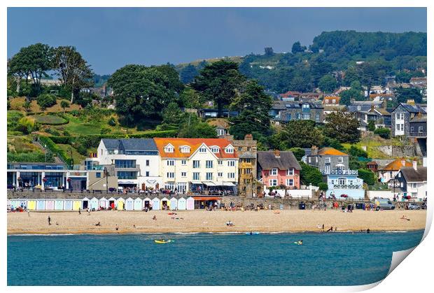 Lyme Regis Seafront Print by Darren Galpin