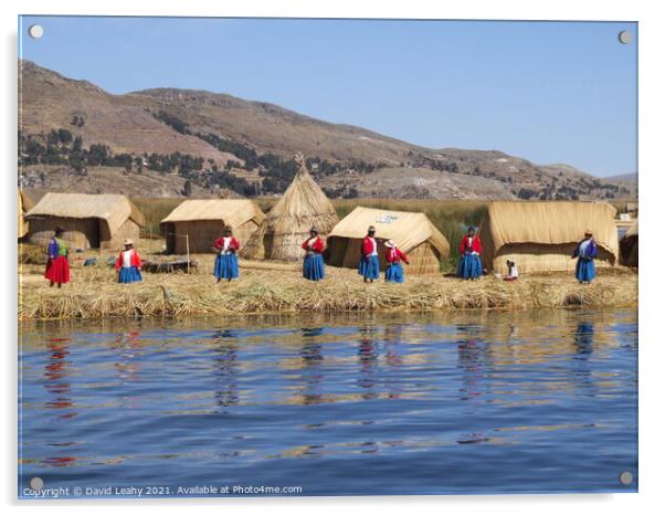 Lake Titicaca Acrylic by David Leahy
