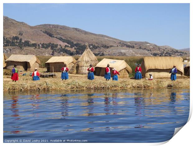 Lake Titicaca Print by David Leahy