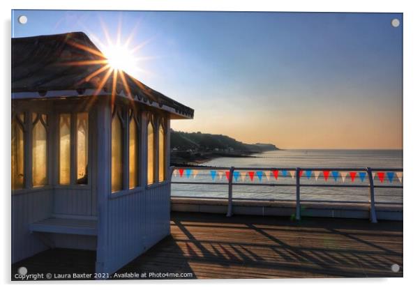 Pier Views at Cromer Acrylic by Laura Baxter