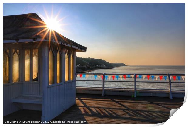 Pier Views at Cromer Print by Laura Baxter