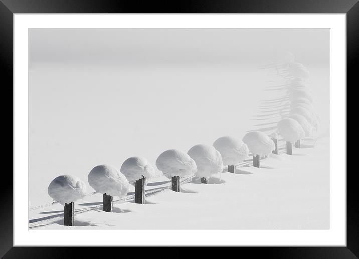 Snow chain II Framed Mounted Print by Thomas Schaeffer