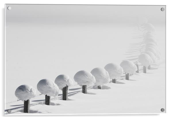 Snow chain II Acrylic by Thomas Schaeffer
