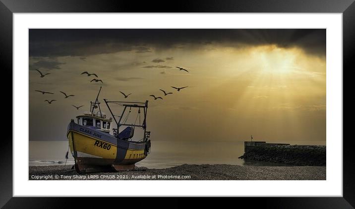AFTER THE EVENING STORM - HASTINGS, EAST SUSSEX Framed Mounted Print by Tony Sharp LRPS CPAGB
