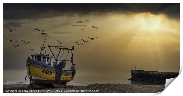 AFTER THE EVENING STORM - HASTINGS, EAST SUSSEX Print by Tony Sharp LRPS CPAGB