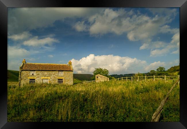 Abandoned Farm House, North Yorkshire Moors Framed Print by Michael Shannon