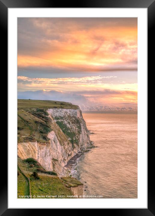 White cliffs of Dover  Framed Mounted Print by James Eastwell
