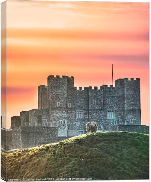 Dover Castle  Canvas Print by James Eastwell